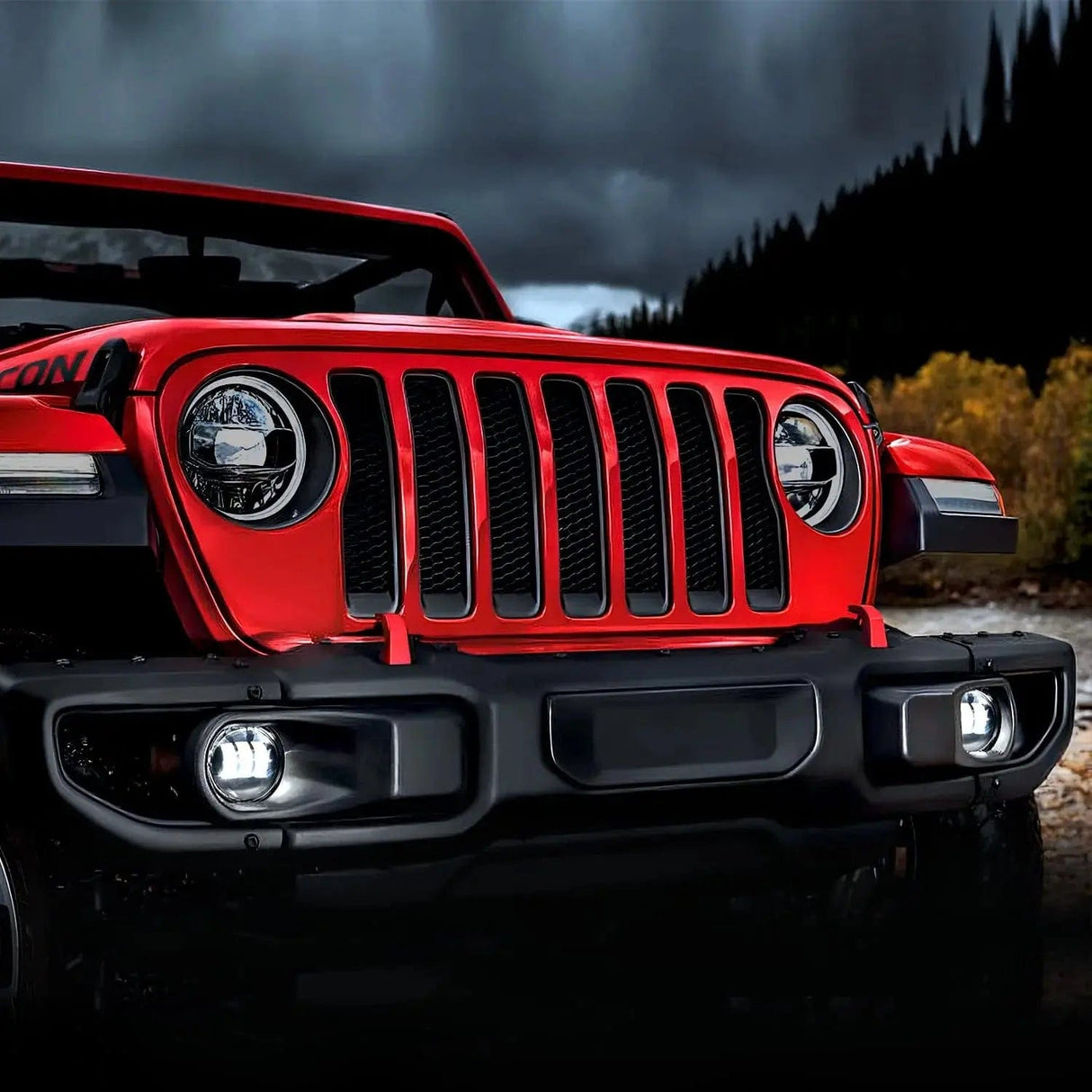 Fog Light Assembly 2007 2008 2009 2010 2011 2012 2013 2014 2015 2016 2017 2018 Jeep Wrangler JK Unlimited JKU White Fog Light Assembly