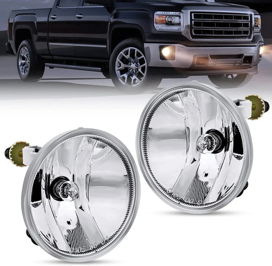 Fog Light Assembly 2007-2019 Chevy Avalanche Suburban Tahoe Camaro Colorado Silverado 2007 2008 2009 2010 2011 2012 2013 2014 2015 2016 GMC 2007-2014 Ford 2008 2009 Pontiac G8 2010 Pontiac G6 Fog Light Assembly