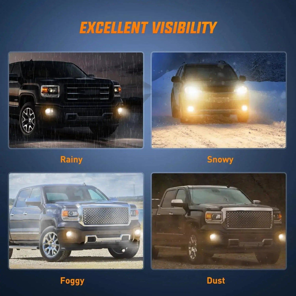 Fog Light Assembly 2007-2019 Chevy Avalanche Suburban Tahoe Camaro Colorado Silverado 2007 2008 2009 2010 2011 2012 2013 2014 2015 2016 GMC 2007-2014 Ford 2008 2009 Pontiac G8 2010 Pontiac G6 Fog Light Assembly