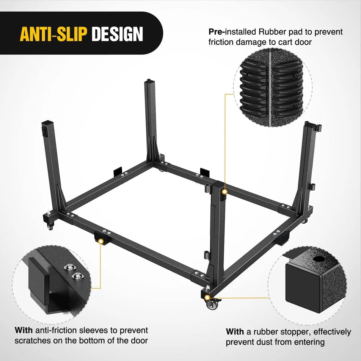 Vehicle Parts & Accessories 2007-2022 Jeep Wrangler JK JL Gladiator JT Door Storage Rack Movable Cart Holder