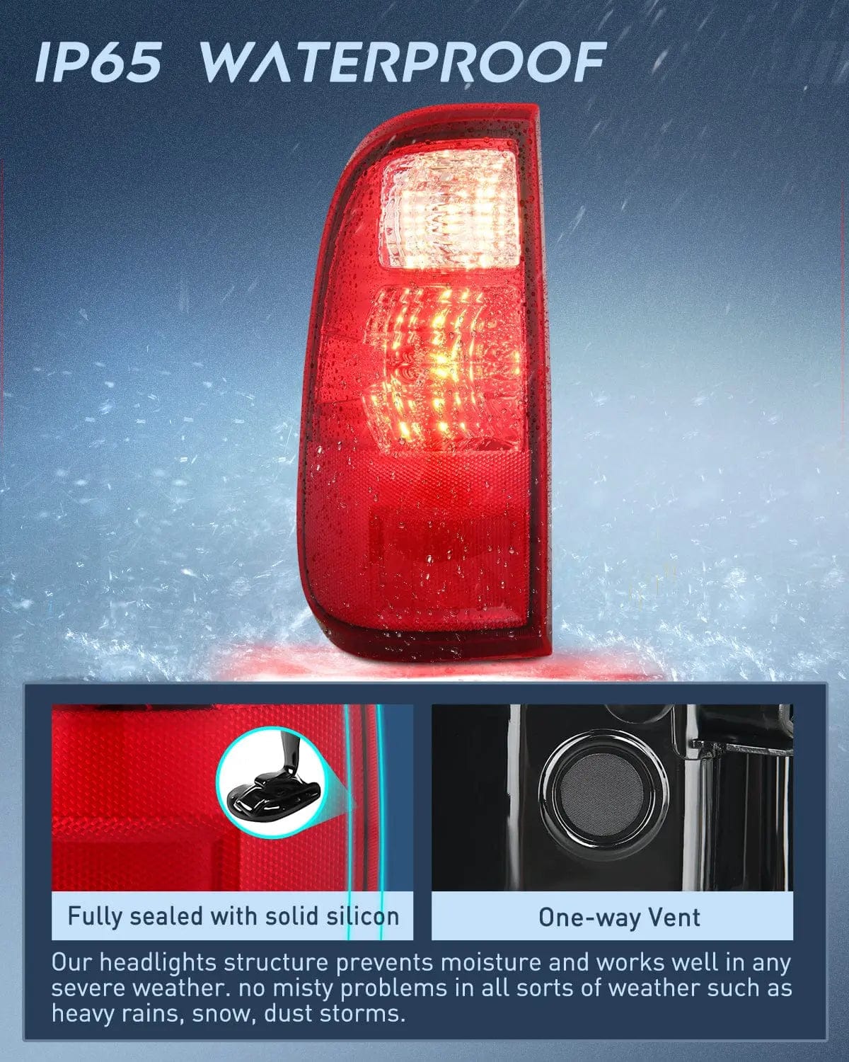 Taillight Assembly 2008 2009 2010 2011 2012 2013 2014 2015 2016 Ford F250 F350 F450 Super Duty Taillight Assembly Rear Lamp Replacement OE Style Driver Side