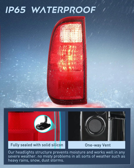Taillight Assembly 2008 2009 2010 2011 2012 2013 2014 2015 2016 Ford F250 F350 F450 Super Duty Taillight Assembly Rear Lamp Replacement OE Style Driver Side