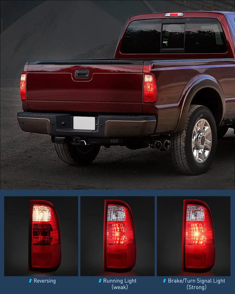 Taillight Assembly 2008 2009 2010 2011 2012 2013 2014 2015 2016 Ford F250 F350 F450 Super Duty Taillight Assembly Rear Lamp Replacement OE Style Passenger Side