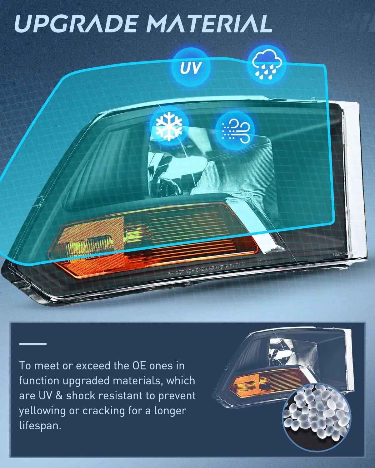 Headlight Assembly 2009 2010 2011 2012 Dodge Ram 1500 2500 3500 Headlights Assembly Dual Beam Black Case