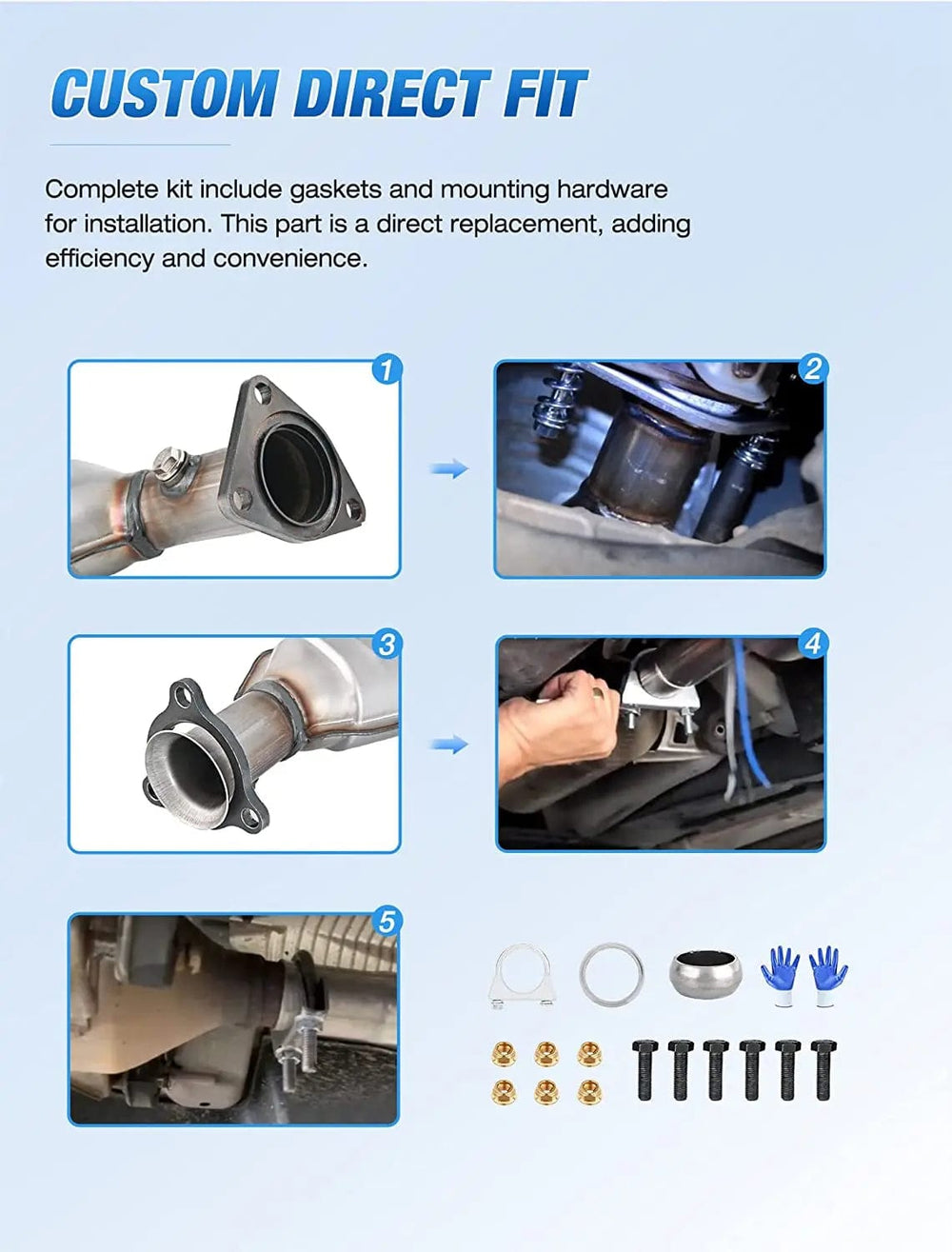 Catalytic Converter 2009 2010 2011 2012 2013 Chevy Silverado 1500 Avalanche & 2009 2010 2011 2012 2013 2014 Chevrolet Suburban 1500 Tahoe GMC Yukon & 2010 2011 2012 2013 GMC Sierra 1500 Cadillac Escalade Hybrid Catalytic Converter