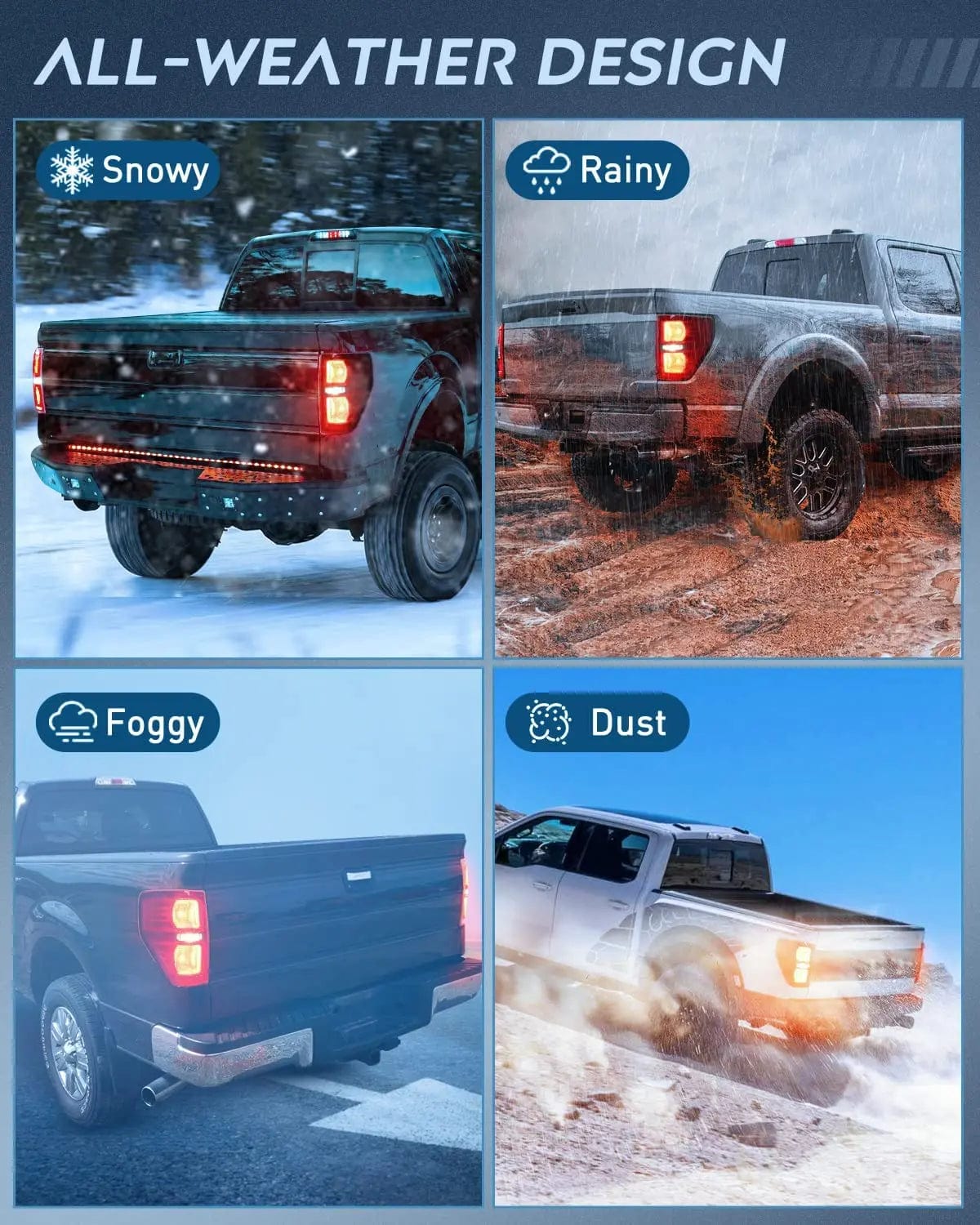 Taillight Assembly 2009 2010 2011 2012 2013 2014 Ford F150 Tail light Assembly Rear Lamp Replacement OE Style Red Housing Driver Passenger Side