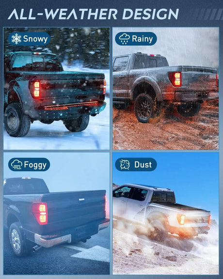 Taillight Assembly 2009 2010 2011 2012 2013 2014 Ford F150 Tail light Assembly Rear Lamp Replacement OE Style Red Housing Driver Side