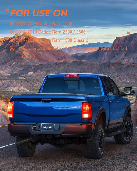 Taillight Assembly 2009 2010 2011 2012 2013 2014 2015 2016 2017 2018 Dodge Ram 1500 2500 3500 Tail light Assembly Rear Lamp Replacement OE Style Passenger Side