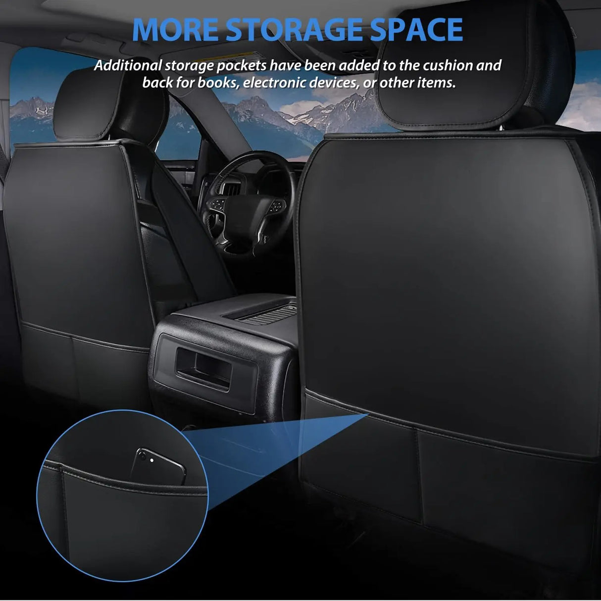 2009-2024 Dodge Ram 1500 2010-2024 Ram 2500 3500 Front Seat Covers Nilight