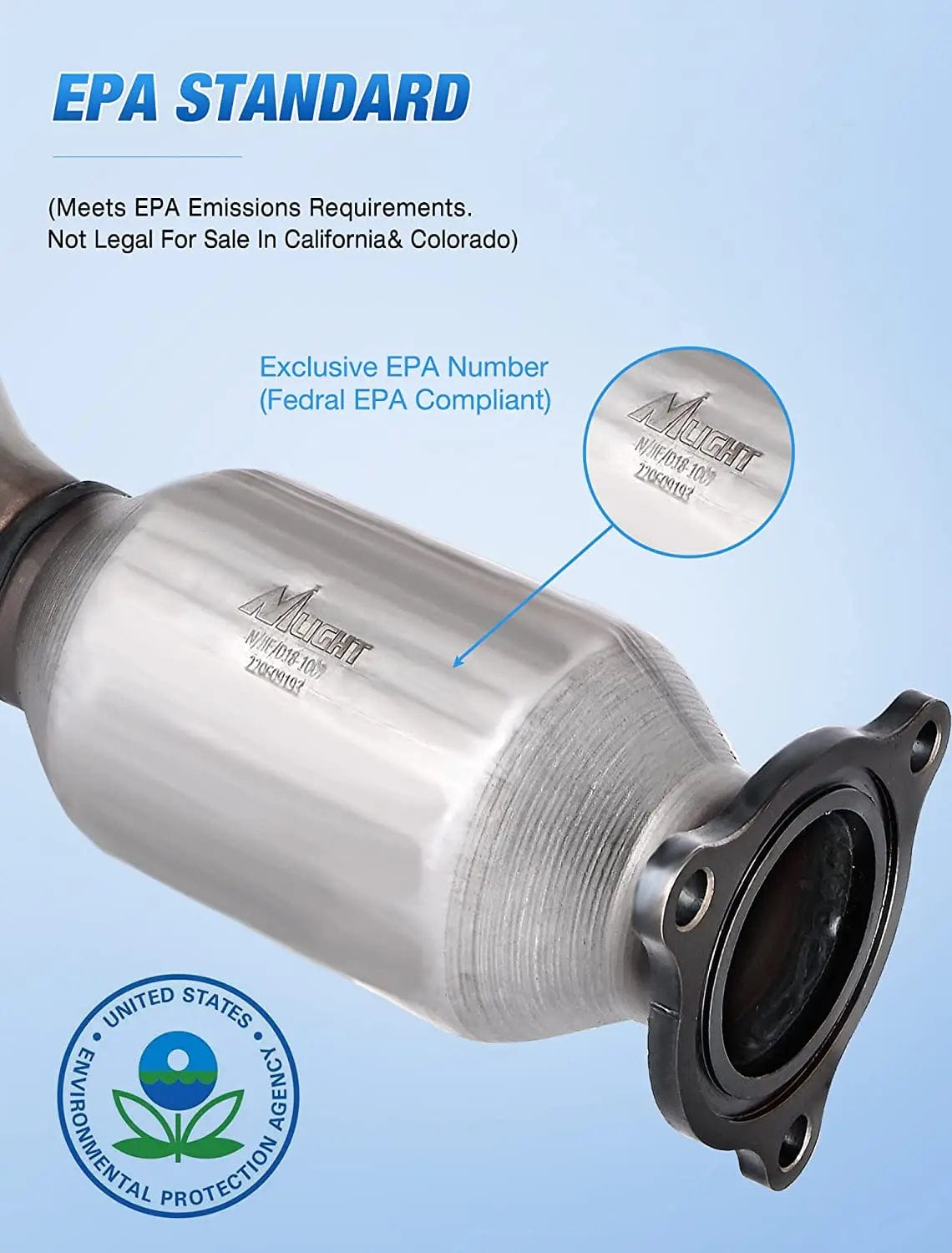 Catalytic Converter 2010 2011 2012 2013 2014 Chevy Equinox GMC Terrain & 2012 2013 2014 2015 Captiva Sport 2.4L Catalytic Converter