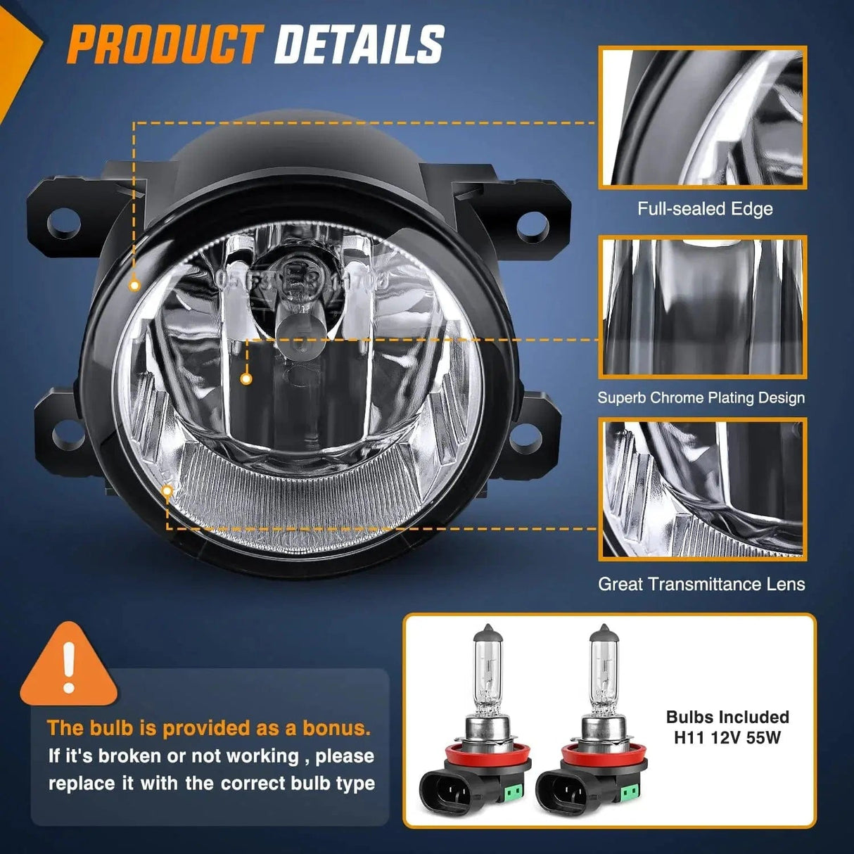 Fog Light Assembly 2013 2014 2015 Honda Accord Civic 2016 2017 2018 Pilot 2014 2015 2016 2017 Compass 2013 2014 2015 Crosstour CRV Chrysler 2017 2018 JEEP Cherokee 2010-2018 RDX TSX TL ILX Fog Lights Assembly