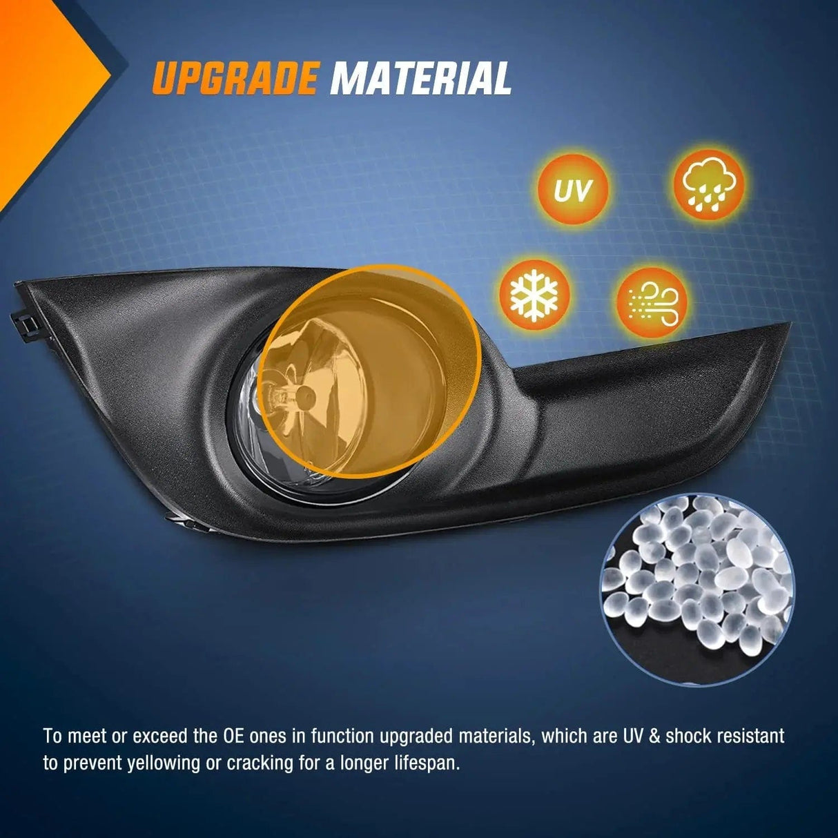 Fog Light Assembly 2013 2014 2015 Nissan Altima Fog Light Assembly Clear Lens