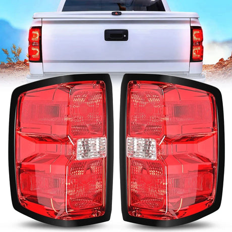 Taillight Assembly 2014 2015 2016 2017 2018 2019 Chevy Silverado 1500 2500 HD 3500 HD 2015 2016 2017 2018 2019 GMC Sierra 3500HD 2019 Silverado 1500LD OE Style Tail light Assembly Rear Lamp Replacement
