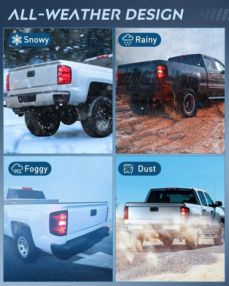 Taillight Assembly 2014 2015 2016 2017 2018 2019 Chevy Silverado 1500 2500 HD 3500 HD 2015 2016 2017 2018 2019 GMC Sierra 3500HD 2019 Silverado 1500LD OE Style Tail light Assembly Rear Lamp Replacement