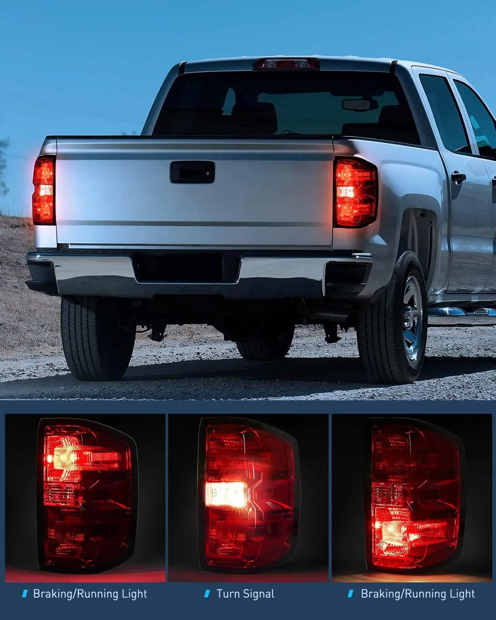 Taillight Assembly 2014 2015 2016 2017 2018 2019 Chevy Silverado 1500 2500HD 3500HD 2015 2016 2017 2018 2019 GMC Sierra 3500HD 2019 Silverado 1500LD OE Style Tail light Assembly Rear Lamp Passenger Side