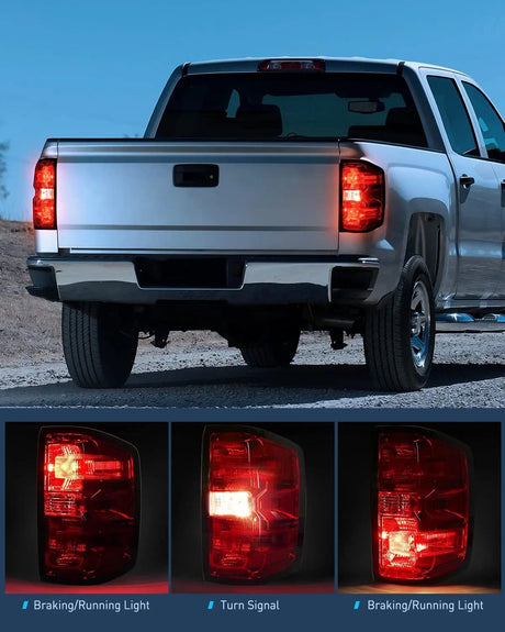 Taillight Assembly 2014 2015 2016 2017 2018 2019 Chevy Silverado 1500 2500HD 3500HD 2015 2016 2017 2018 2019 GMC Sierra 3500HD 2019 Silverado 1500LD OE Style Tail light Assembly Rear Lamp Passenger Side