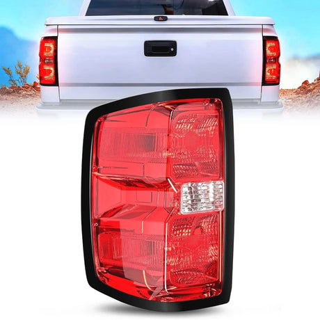 Taillight Assembly 2014 2015 2016 2017 2018 2019 Chevy Silverado 1500 2500HD 3500HD 2015 2016 2017 2018 2019 GMC Sierra 3500HD 2019 Silverado 1500LD Tail light Assembly Rear Lamp Driver Side