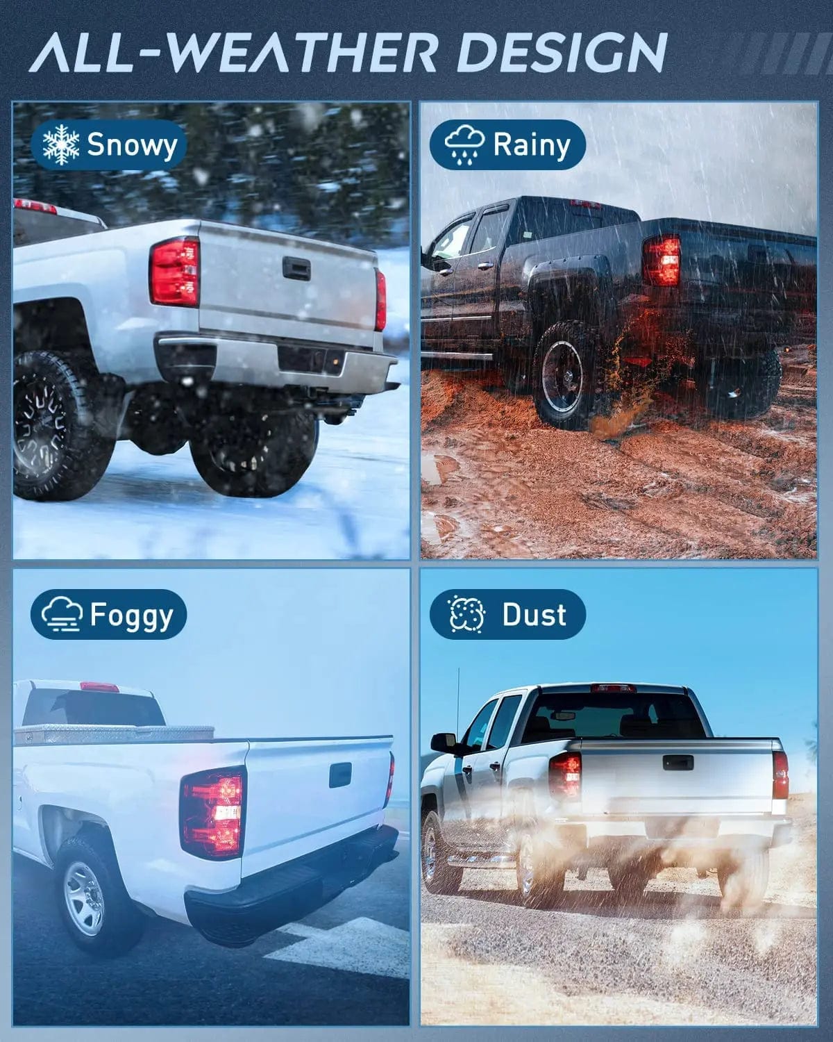 Taillight Assembly 2014 2015 2016 2017 2018 2019 Chevy Silverado 1500 2500HD 3500HD 2015 2016 2017 2018 2019 GMC Sierra 3500HD 2019 Silverado 1500LD Tail light Assembly Rear Lamp Driver Side