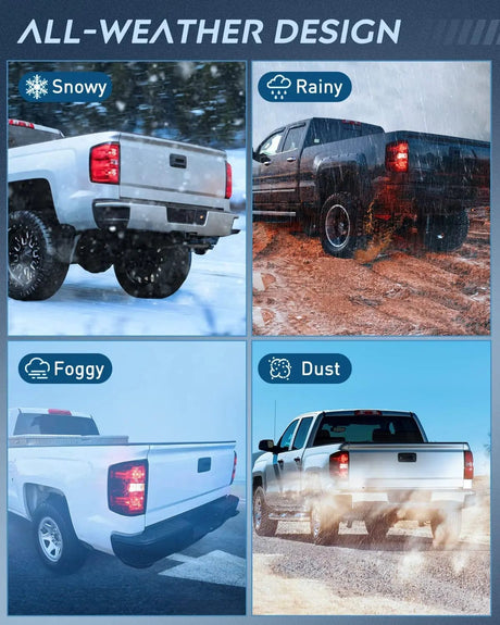 Taillight Assembly 2014 2015 2016 2017 2018 2019 Chevy Silverado 1500 2500HD 3500HD 2015 2016 2017 2018 2019 GMC Sierra 3500HD 2019 Silverado 1500LD Tail light Assembly Rear Lamp Driver Side