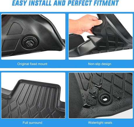 Floor Mat 2014 2015 2016 2017 2018 2019 2020 2021 2022 2023 2024 Lexus GX460 / 2013 2014 2015 2016 2017 2018 2019 2020 2021 2022 2023 Toyota 4Runner TPE Floor Mats