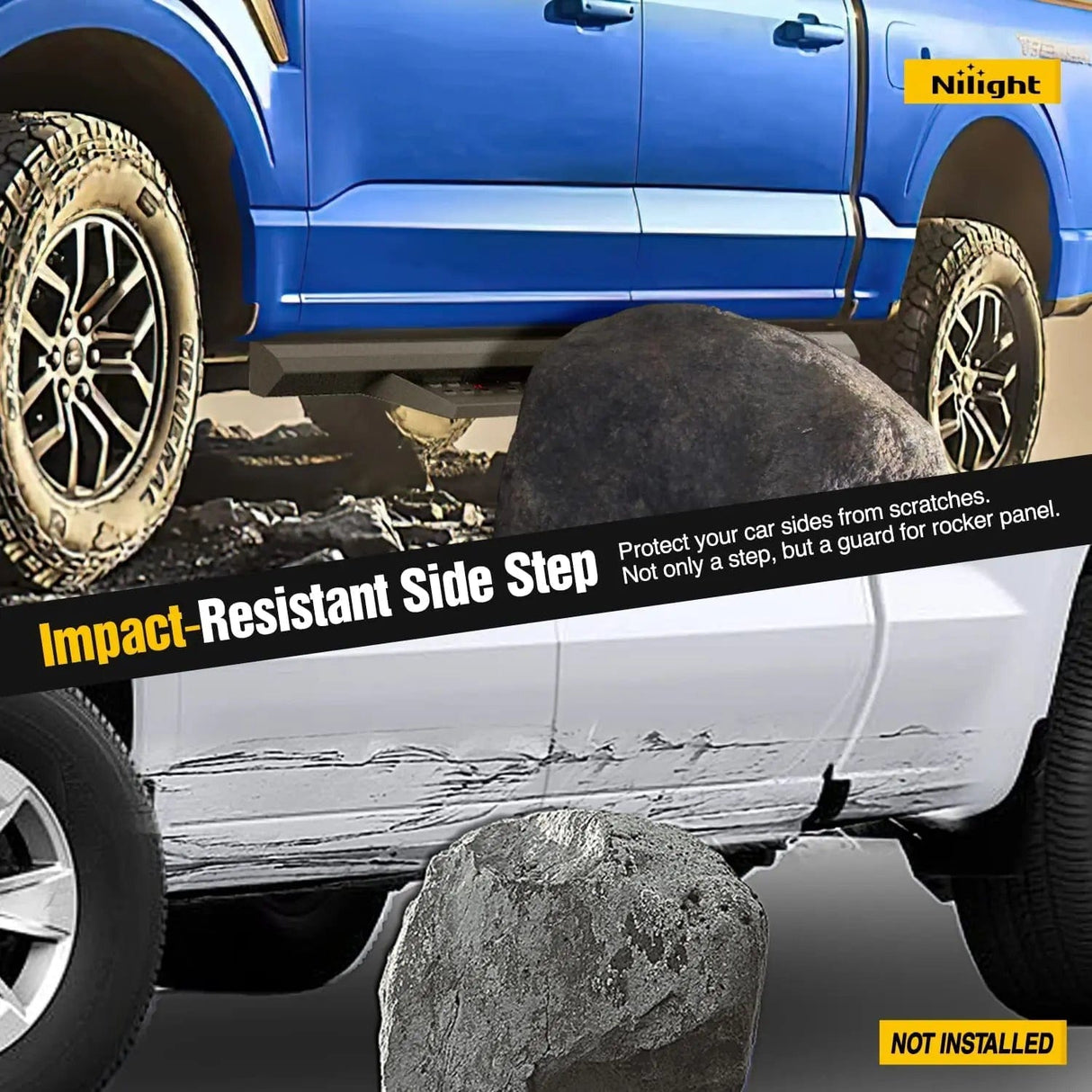 Running Board 2015 2016 2017 2018 2019 2020 2021 2022 Ford F150 | 2022 F150 Lightning EV | 2017 2018 2019 2020 2021 20222022 F250 F350 F450 F550 SuperCrew Cab Running Boards
