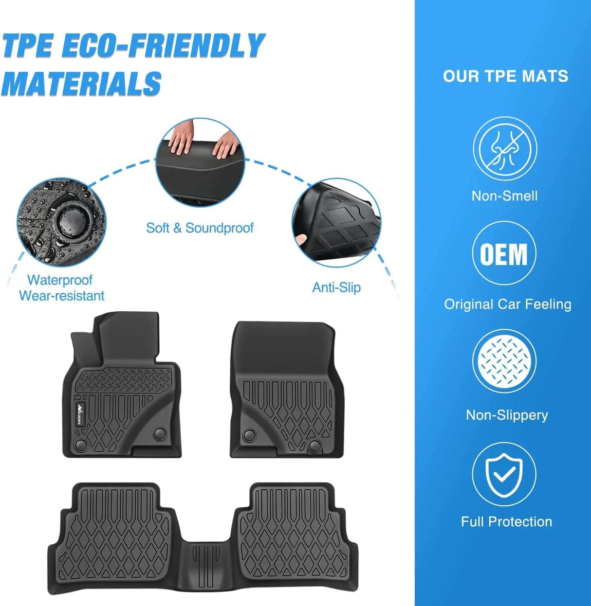 Floor Mat 2017 2018 2019 2020 2021 2022 2023 2024 2025 Mazda CX5(CX-5) TPE Floor Mats