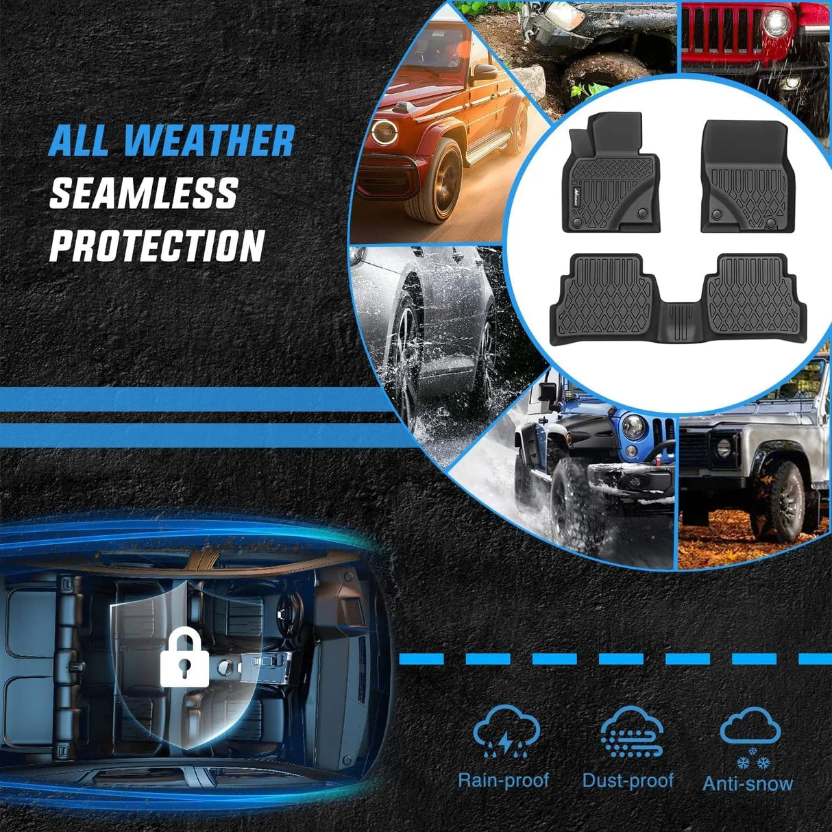 Floor Mat 2017 2018 2019 2020 2021 2022 2023 2024 2025 Mazda CX5(CX-5) TPE Floor Mats