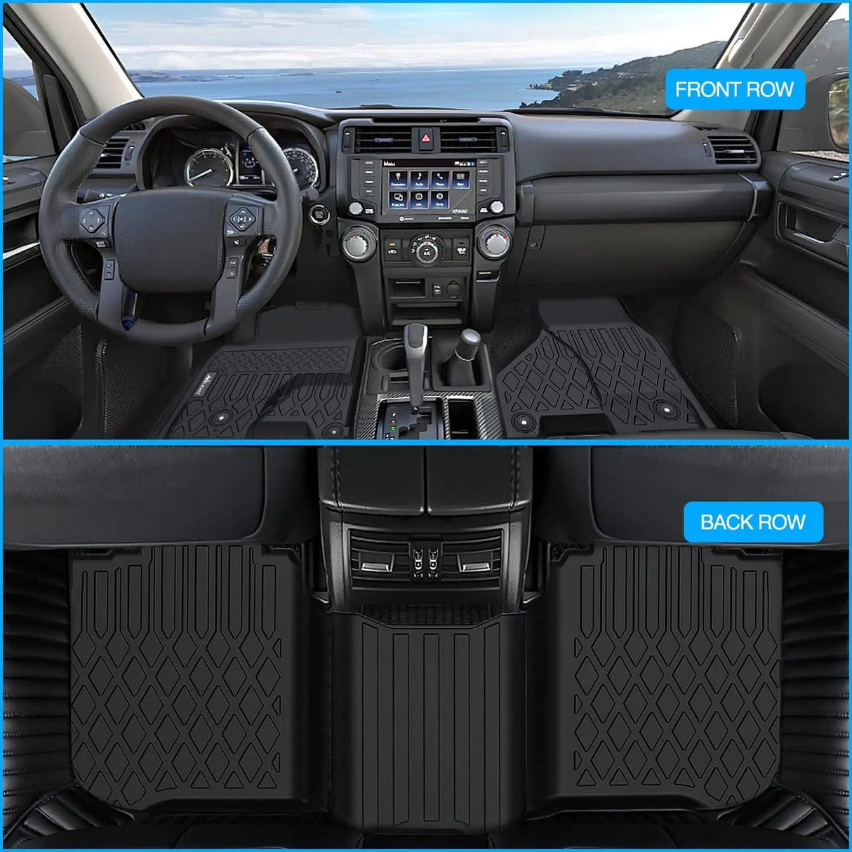 Floor Mat 2019 2020 2021 2022 2023 2024 Dodge Ram 1500 Classic Crew Cab 2012-2018 Dodge Ram 1500 2500 3500 TPE Floor Mats