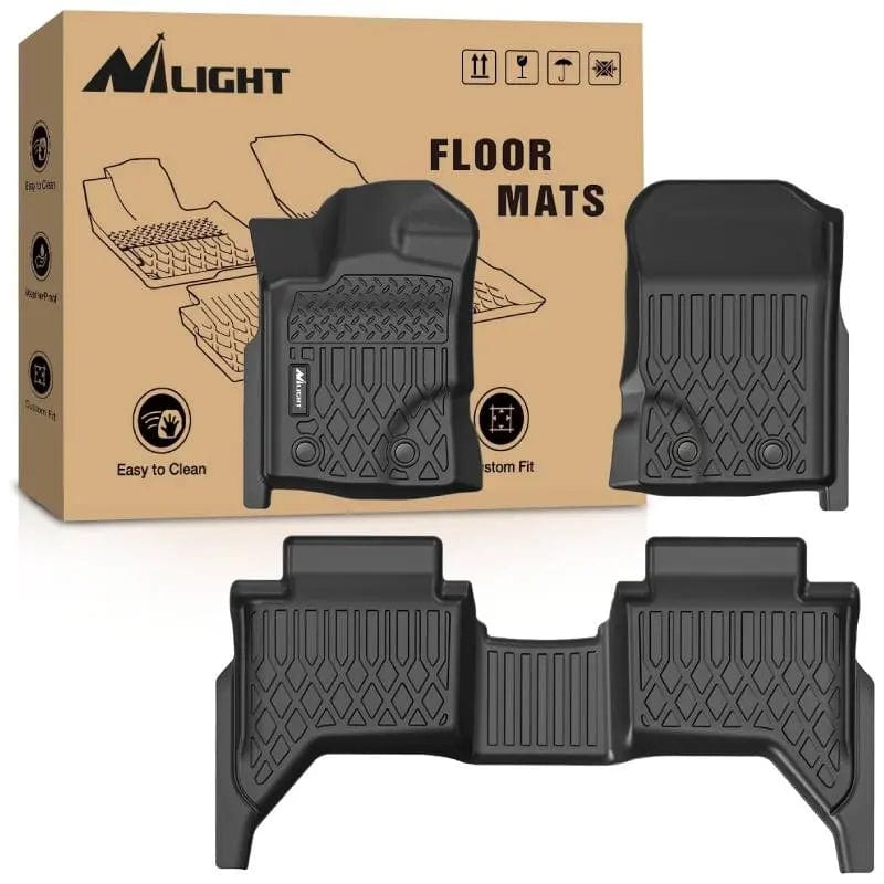 Floor Mat 2019 2020 2021 2022 2023 2024 Ford Ranger SuperCrew Cab TPE Floor Mats