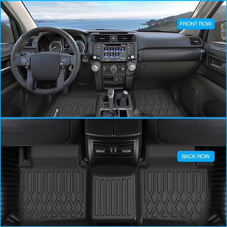 Floor Mat 2019 2020 2021 2022 2023 2024 Ford Ranger SuperCrew Cab TPE Floor Mats