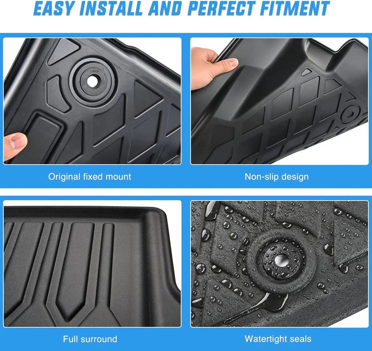 Floor Mat 2020 2021 2022 2023 2024 2025 Hyundai Palisade TPE Floor Mats