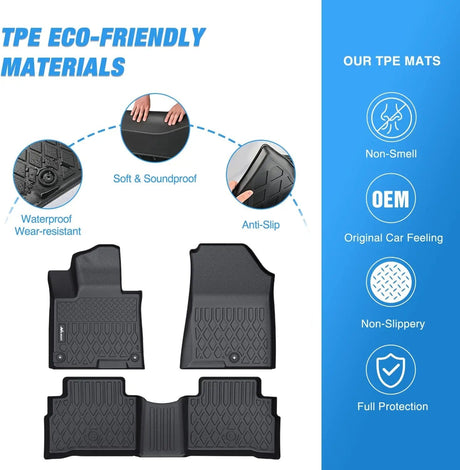 2023 2024 Kia Sportage Non-Hybrid TPE Floor Mats Nilight