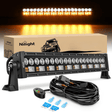 Motor Vehicle Lighting 22 Inch 150W 15000LM Double Row 7D Lens Spot Flood LED Light Bar | 16AWG DT Wire