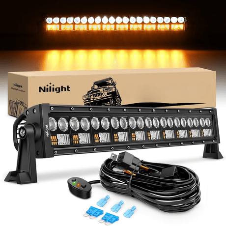 Motor Vehicle Lighting 22 Inch 150W 15000LM Double Row 7D Lens Spot Flood LED Light Bar | 16AWG DT Wire