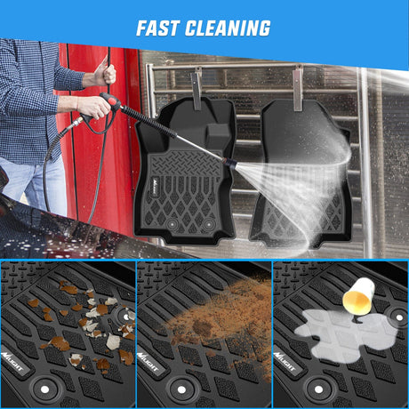 Floor Mat TPE Floor Mats for Subaru Forester 2025 2026 (Not for Hybrid & Wilderness) All Weather Custom Fit Heavy Duty Floor Liners