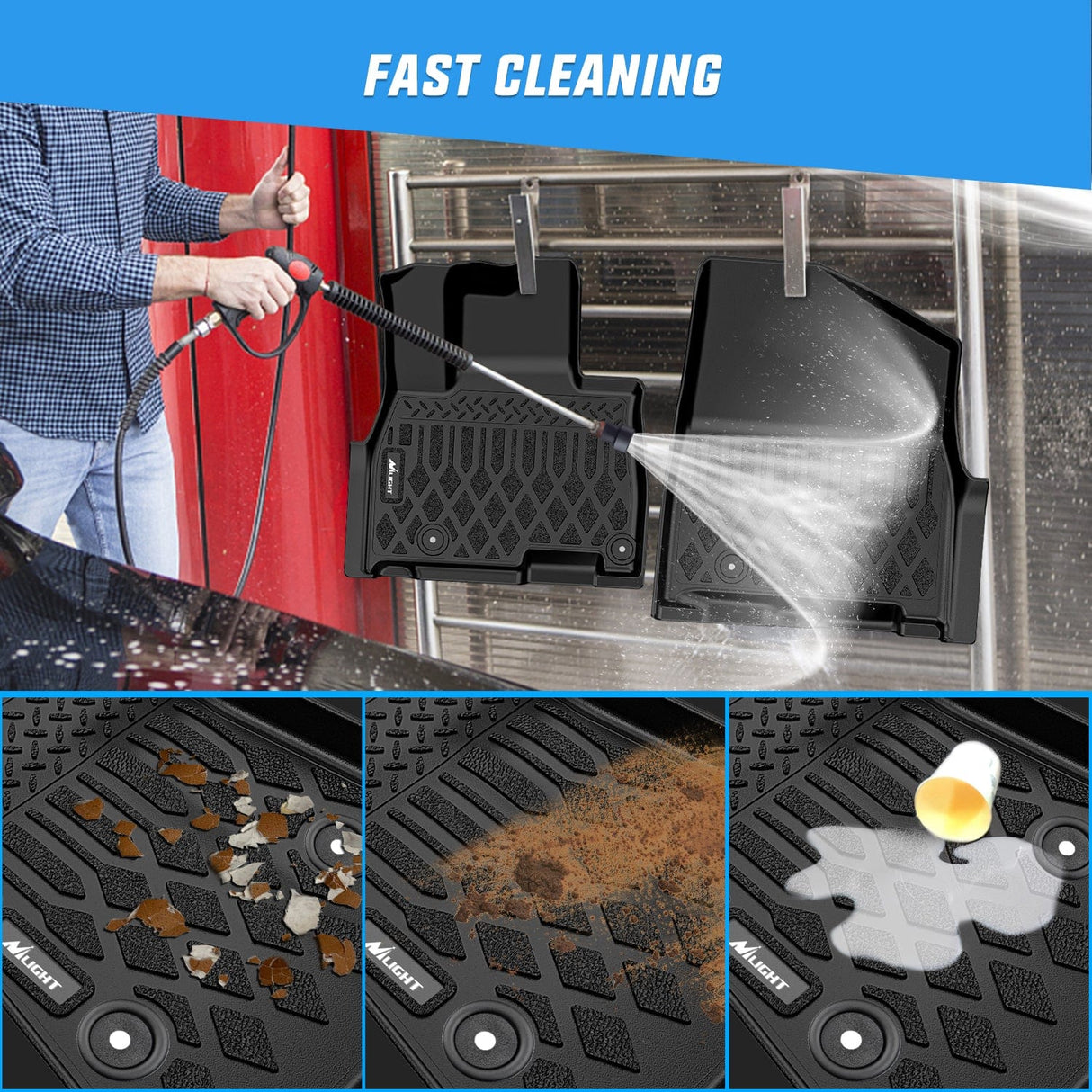 Floor Mat 2025 2026 Kia Carnival Hybrid 8 Seat TPE Floor Mats