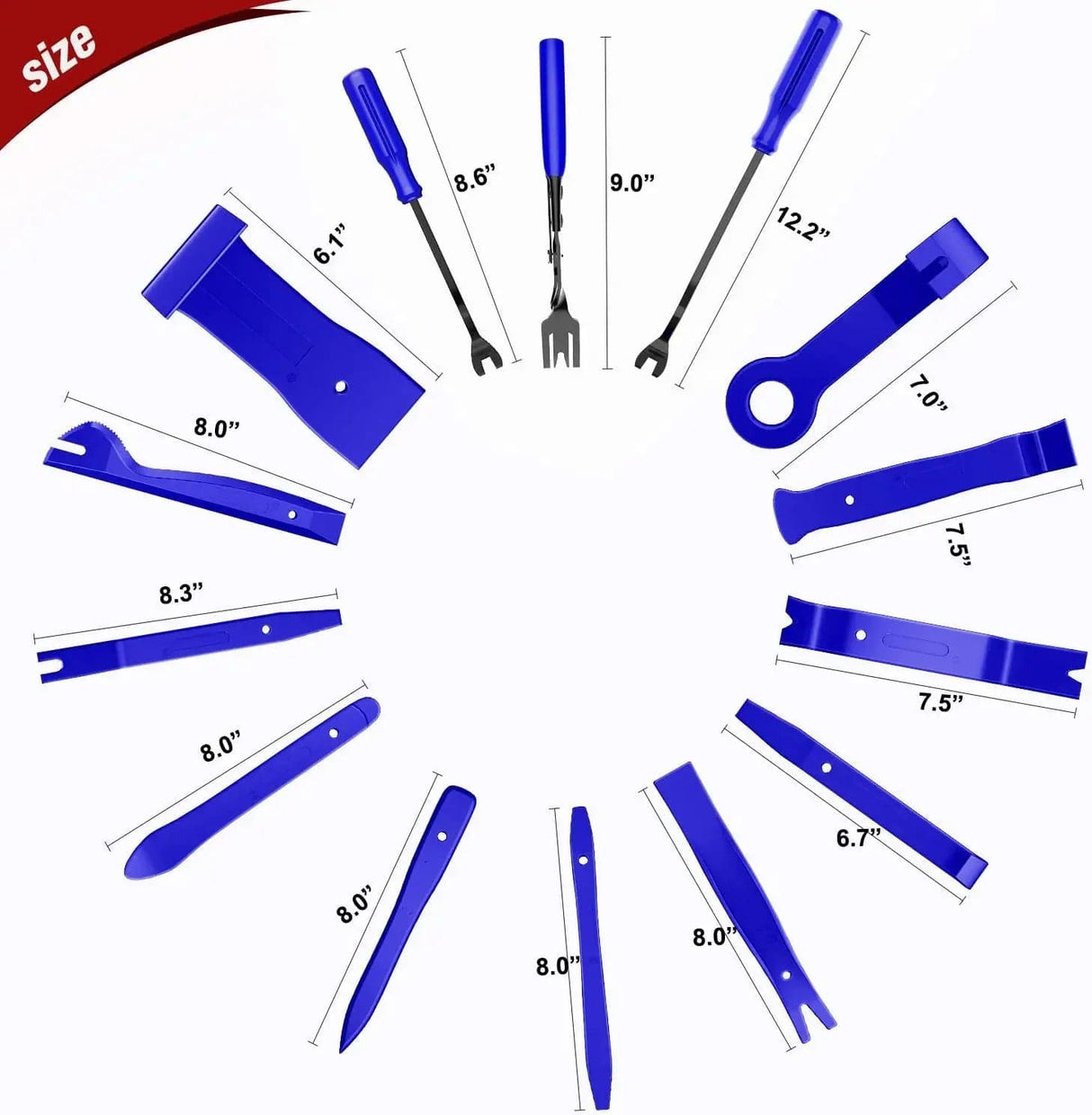 retainer clips 238 Pcs Trim Removal Tool Kit Blue