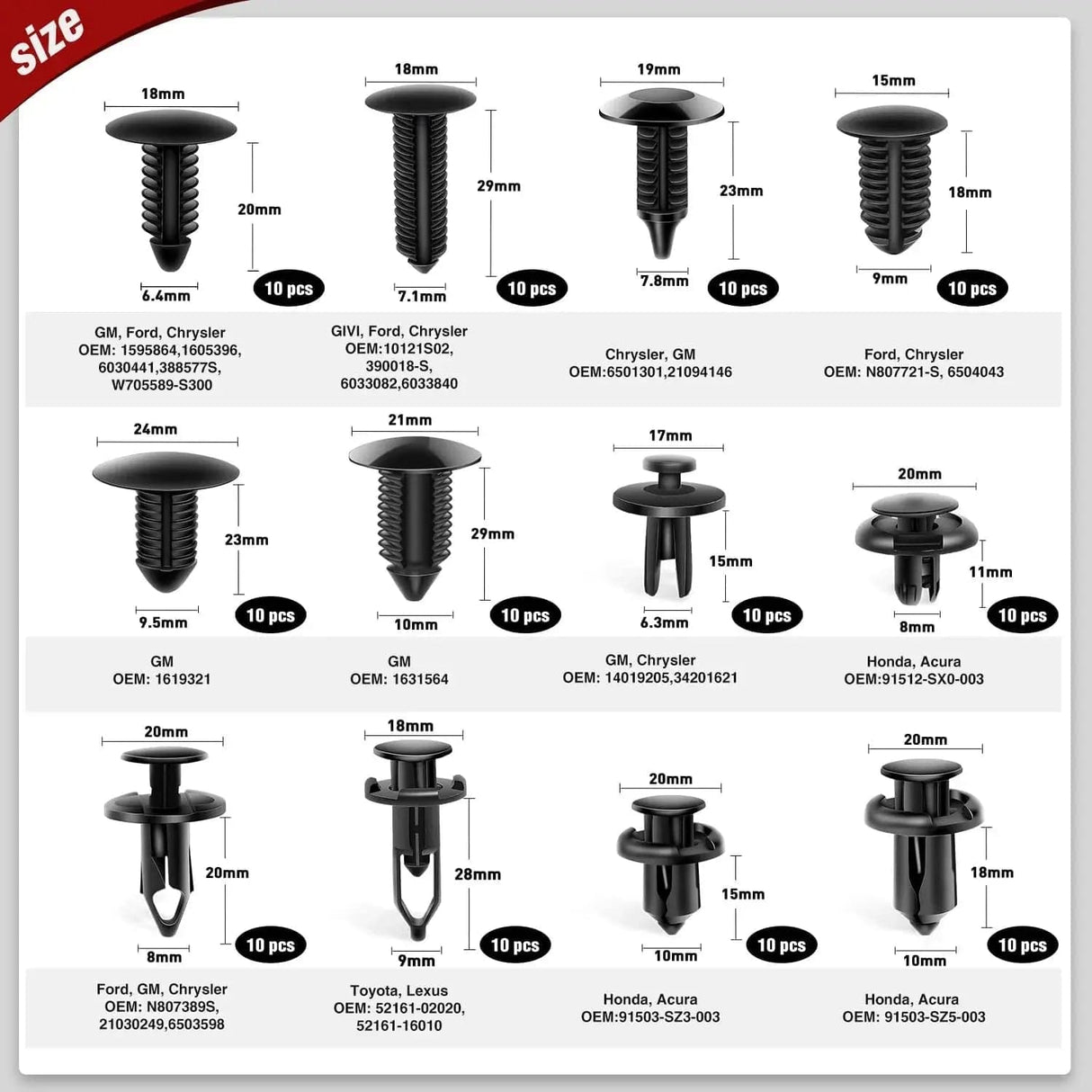 retainer clips 238 Pcs Trim Removal Tool Kit Blue