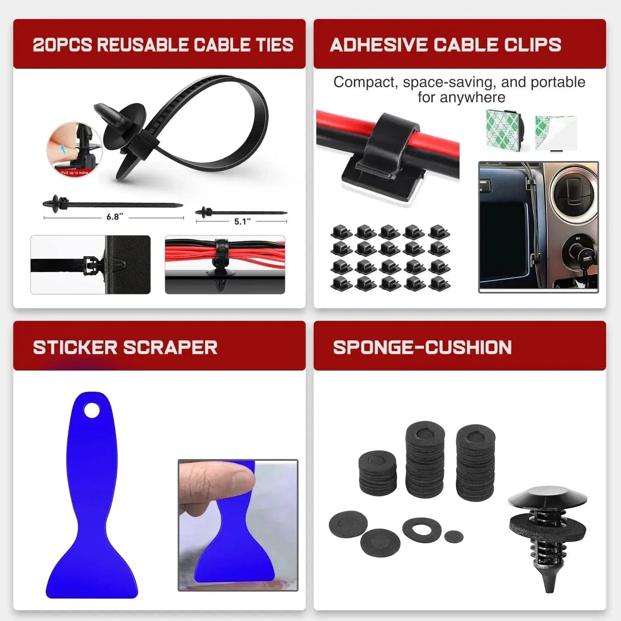 retainer clips 238 Pcs Trim Removal Tool Kit Blue