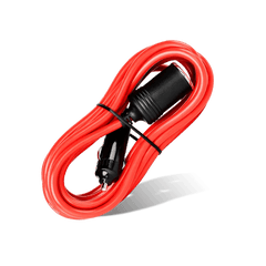 6FT Cigarette Lighter Socket Extension Cord Cable 12V/24V (Red)