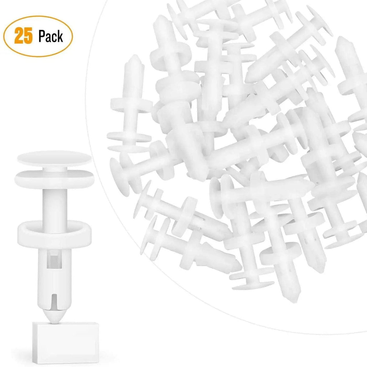 retainer clips 25 Pcs Head 15mm Hole 7mm Car Push Retainer Clips Kits For GM Chevrolet Cadillac GMC