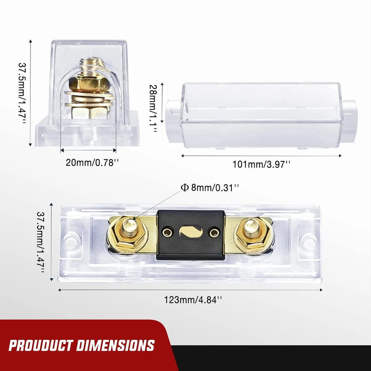 Wiring Harness Kit 250A ANL Fuse with ANL Fuse Holder