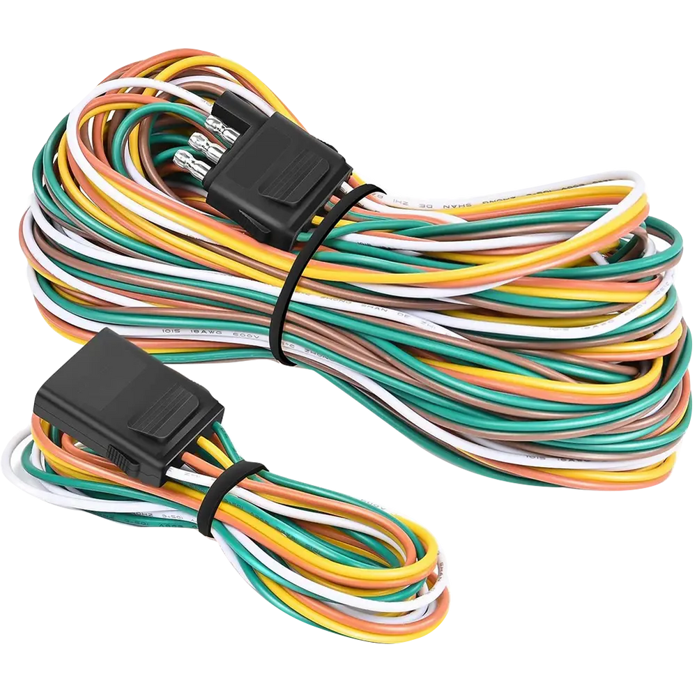 Wiring Harness Kit 25Ft Male 4Ft Female Trailer Wiring Harness