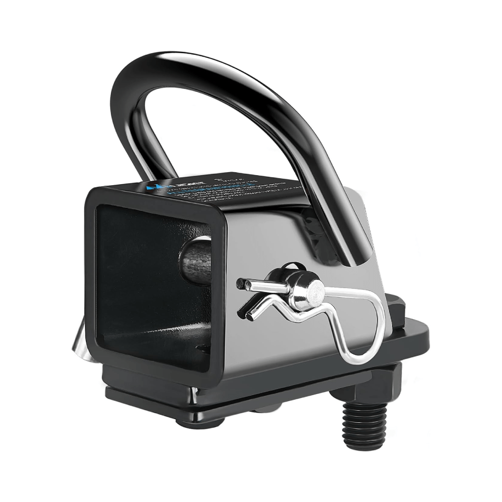 2 Inch Rear Trailer Hitch Receiver Kit for ATV UTV Rear Bumper Tow Hook Black Hitch Cover Kit Nilight