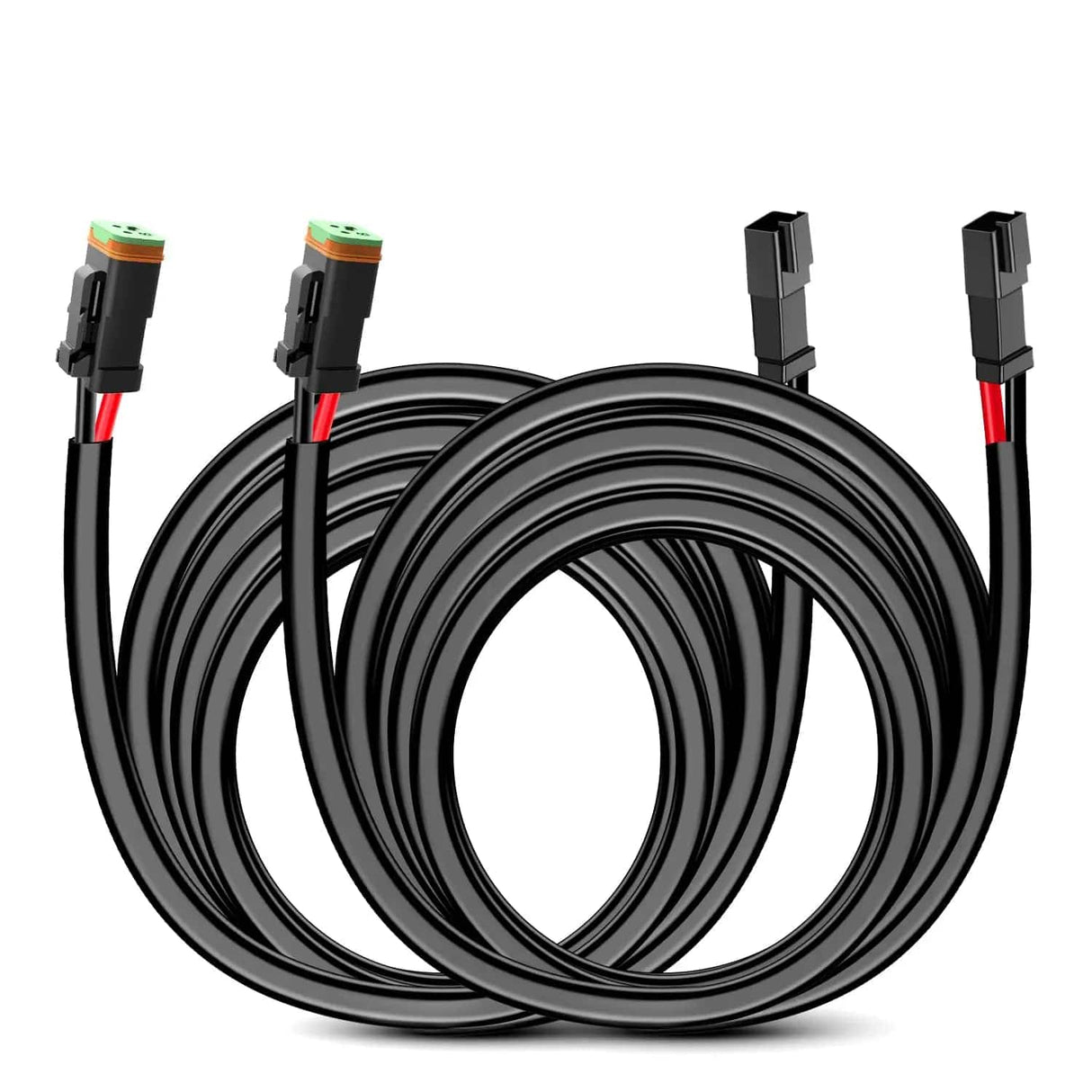 Wiring Harness Kit 2PCS 16AWG 10FT Wire Extension Kit 2Pin Socket DT Connector