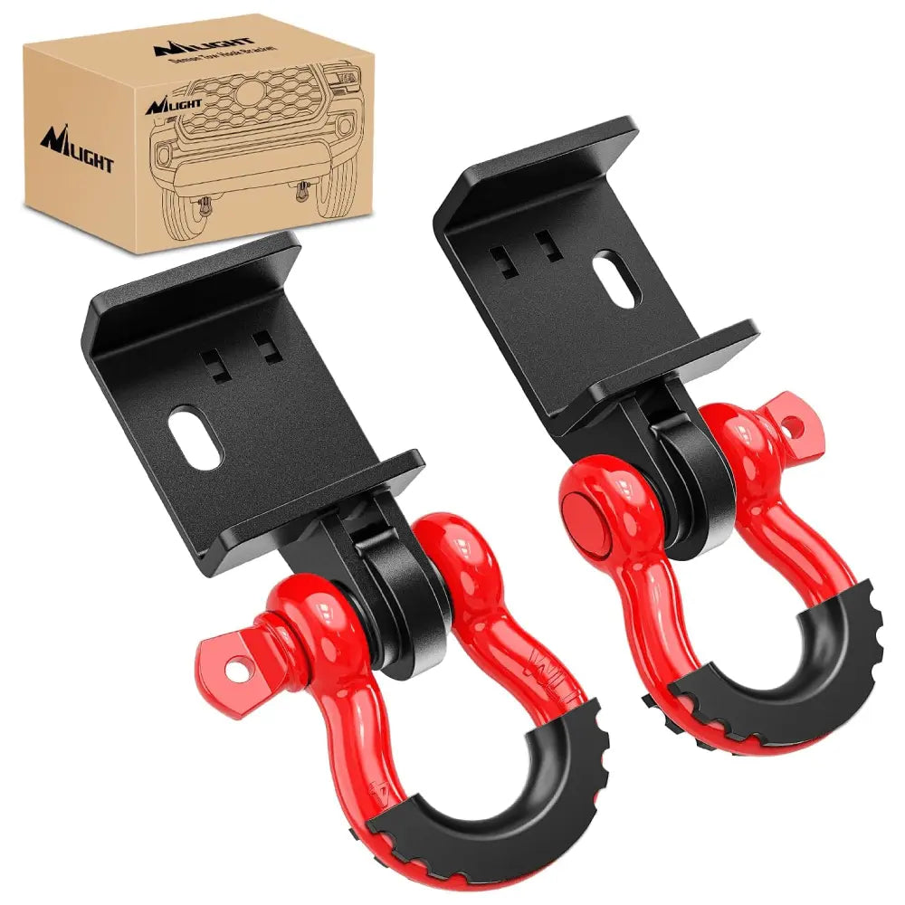 2009-2024 Toyota Tacoma Demon Front Tow Hook 3/4” D-Ring Shackle Nilight