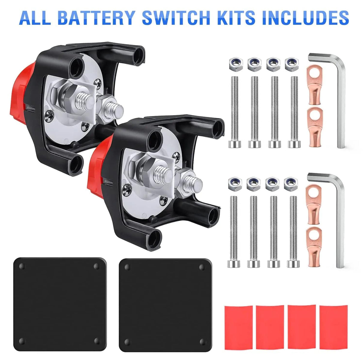 Rocker Switch 2Pcs 12V-48V DC Battery Disconnect Switch