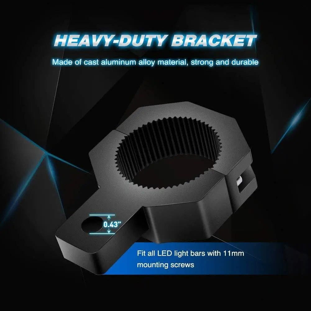 Mounting Accessory Vertical Bar Clamp Mount Bracket Kits 1"/1.5"/1.75"/2" (Pair)