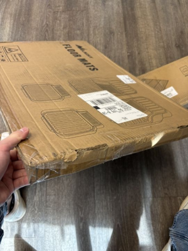 Floor Mat 4Pcs Rubber Cargo Mats Universal Trim to fit Most Vehicles (25% OFF Final Checkout)