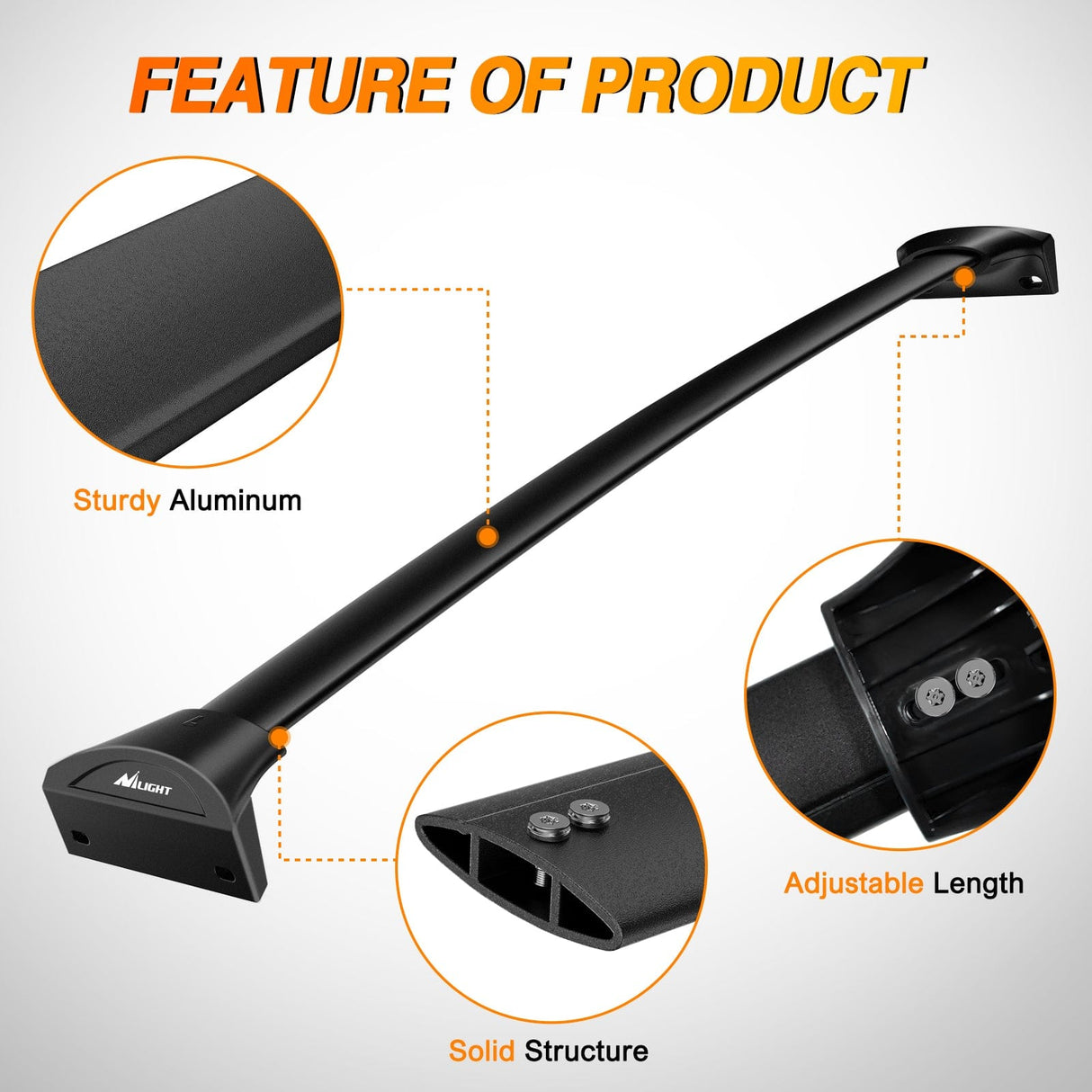 Roof Rack Aluminum Roof Rack Cross Bars Fit for Honda Pilot 2016 2017 2018 2019 2020 2021 2022 LX EX EX-L with Flush Rails Fixed Point